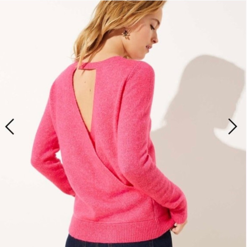 LOFT Crossover Sweater